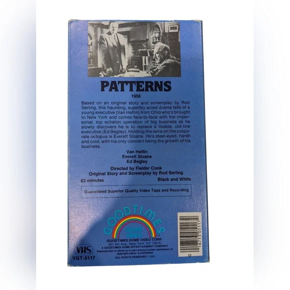 Patterns VHS Movie - Picture 2 of 2